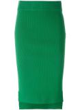 ribbed pencil skirt