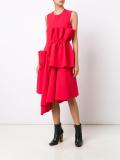 gathered asymmetric dress