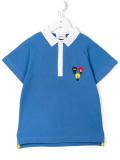lightbulb embroidered polo shirt