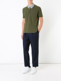 'Two-tone Military‘polo衬衫