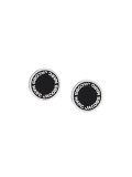 logo stud earrings