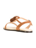 fringed trim sandals 