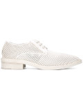 perforated allover lace-up shoes
