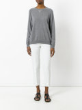 knitted long sleeve sweatshirt