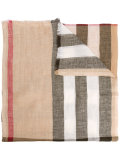 check print scarf