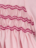 gathered flared dress