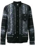 aloha scarf print corduroy shirt