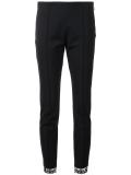lace detail skinny trousers