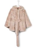 belted hood jacket
