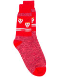 strawberry skull socks 