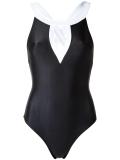 panelled swimsuit