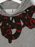 snake print  hoodie 