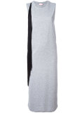 frayed trim dress 