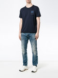embellished military patch T-shirt