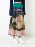 printed maxi skirt