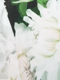 大丽花印花连衣裙
