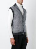 shawl neck knit gilet