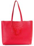 large embossed logo tote