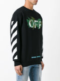 striped sleeves sweatshirt