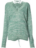 drawstring detail jumper