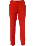 slim-fit cropped trousers