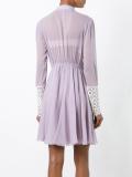 ruffled chiffon dress 