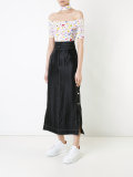printed choker top 