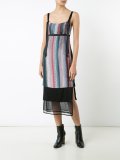 striped midi dress