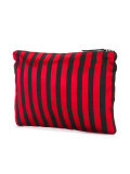 striped flat clutch