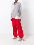asymmetric striped shirt