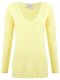 v-neck knit blouse