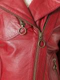 zipped biker jacket