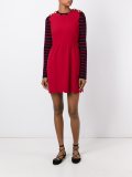 ruffled hem mini dress