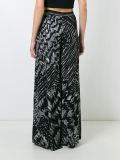 patterned knit palazzo trousers