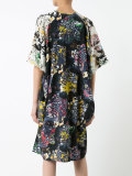 abstract print shift dress