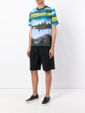 landscape print T-shirt