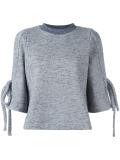 tie cuff sweatshirt