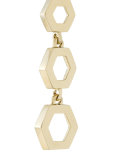 Triple Honeycomb drop earrings