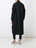 zip up asymmetric coat