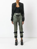 high-rise cropped trousers
