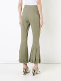 flared cropped trousers 