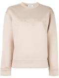 embossed logo sweatshirt