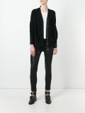 poplin insert cardigan