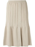 pleated A line skirt