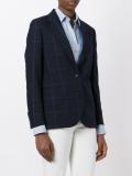 tonal check blazer