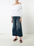 cropped flared trousers
