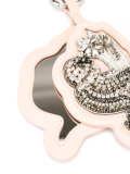 crystal bird keyring 