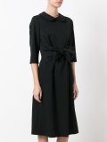 front bow midi dress