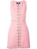embellished zip mini-dress 