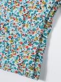 'Flower Field' corduroy romper